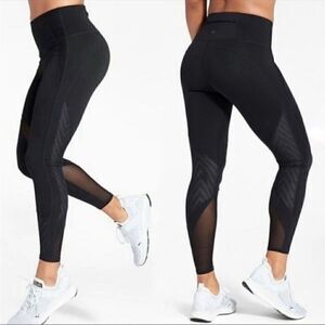 Athleta High Rise Precision Tight 7/8 in Black Size Small